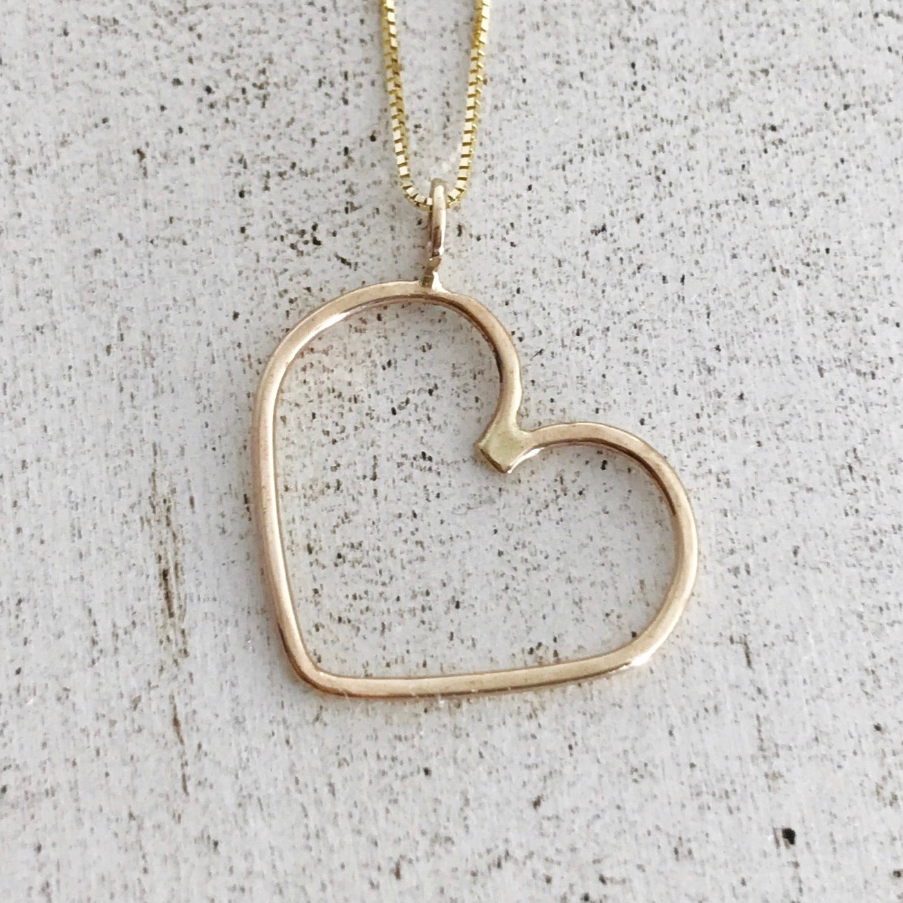 14K Gold Heart Necklace