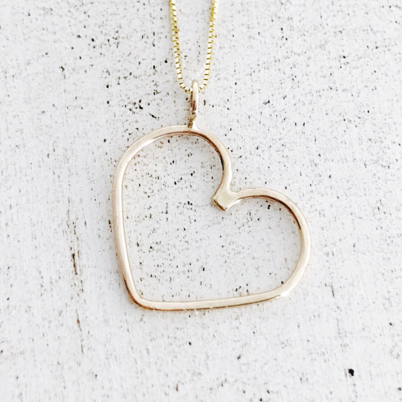 14K Gold Heart Necklace