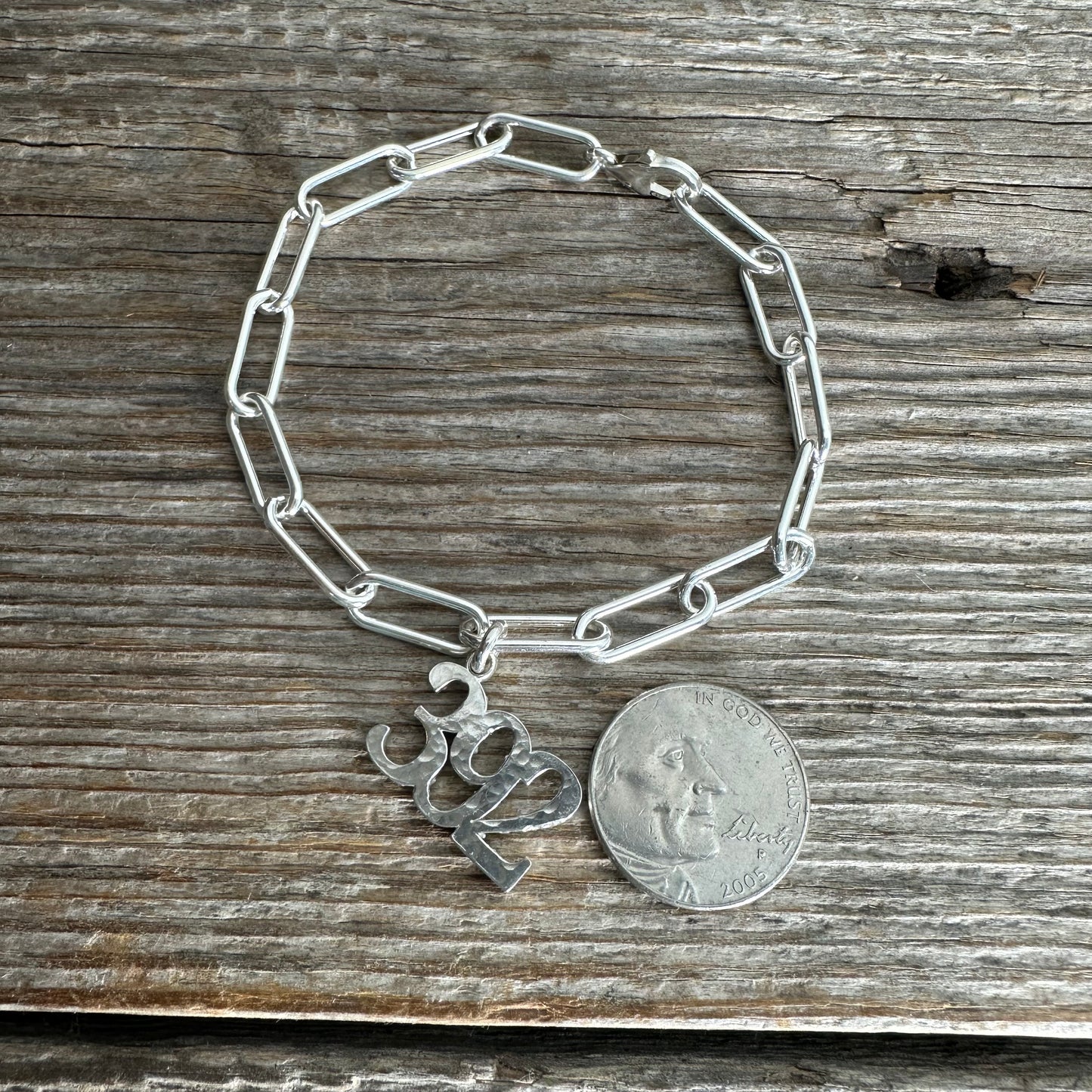 392 Charm Bracelet - Sterling Silver Charm Bracelet