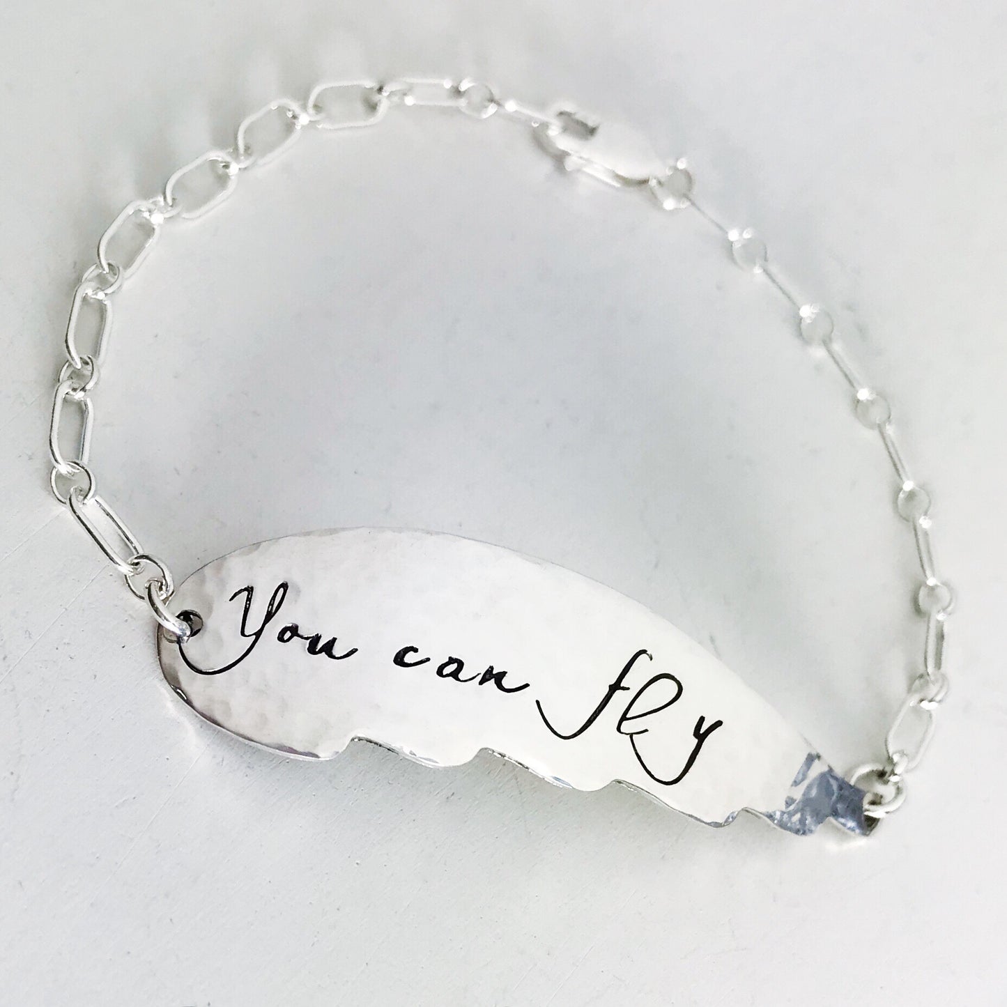 You Can Fly - Peter Pan Inspired Handmade Sterling Silver Bracelet