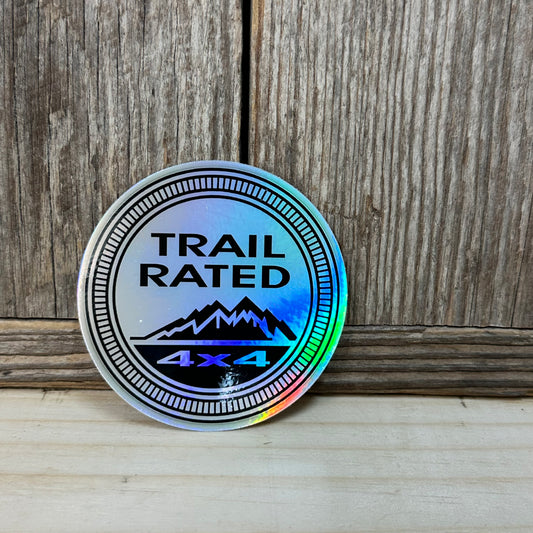 Trail Rated 4x4 Holographic Sticker