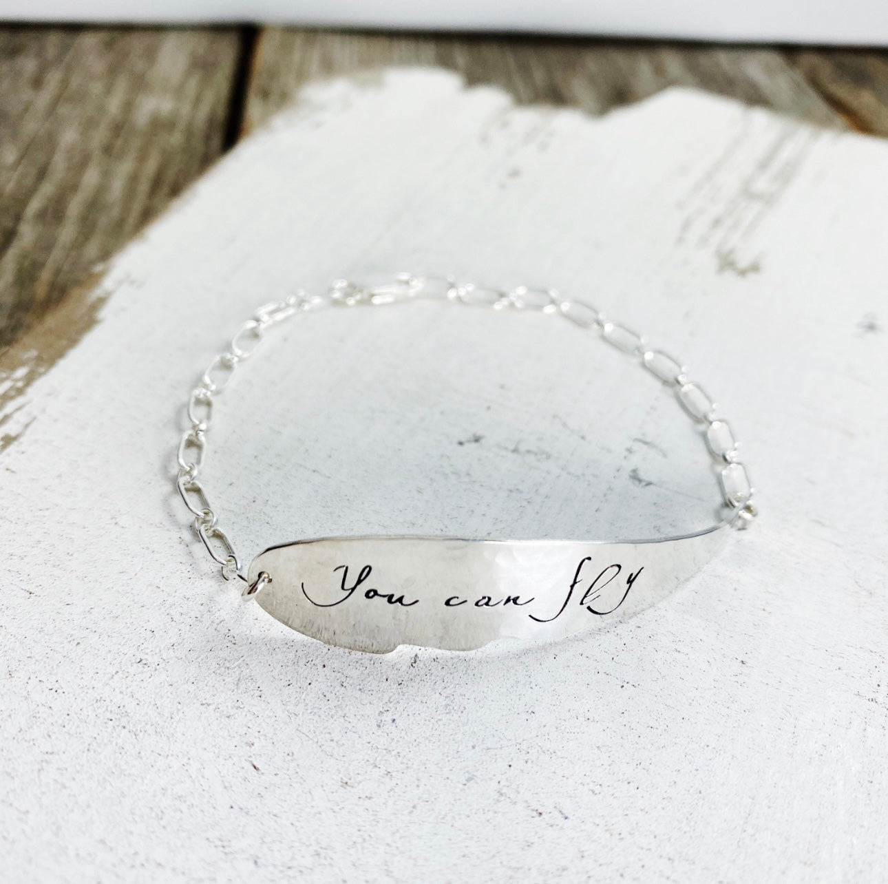 You Can Fly - Peter Pan Inspired Handmade Sterling Silver Bracelet