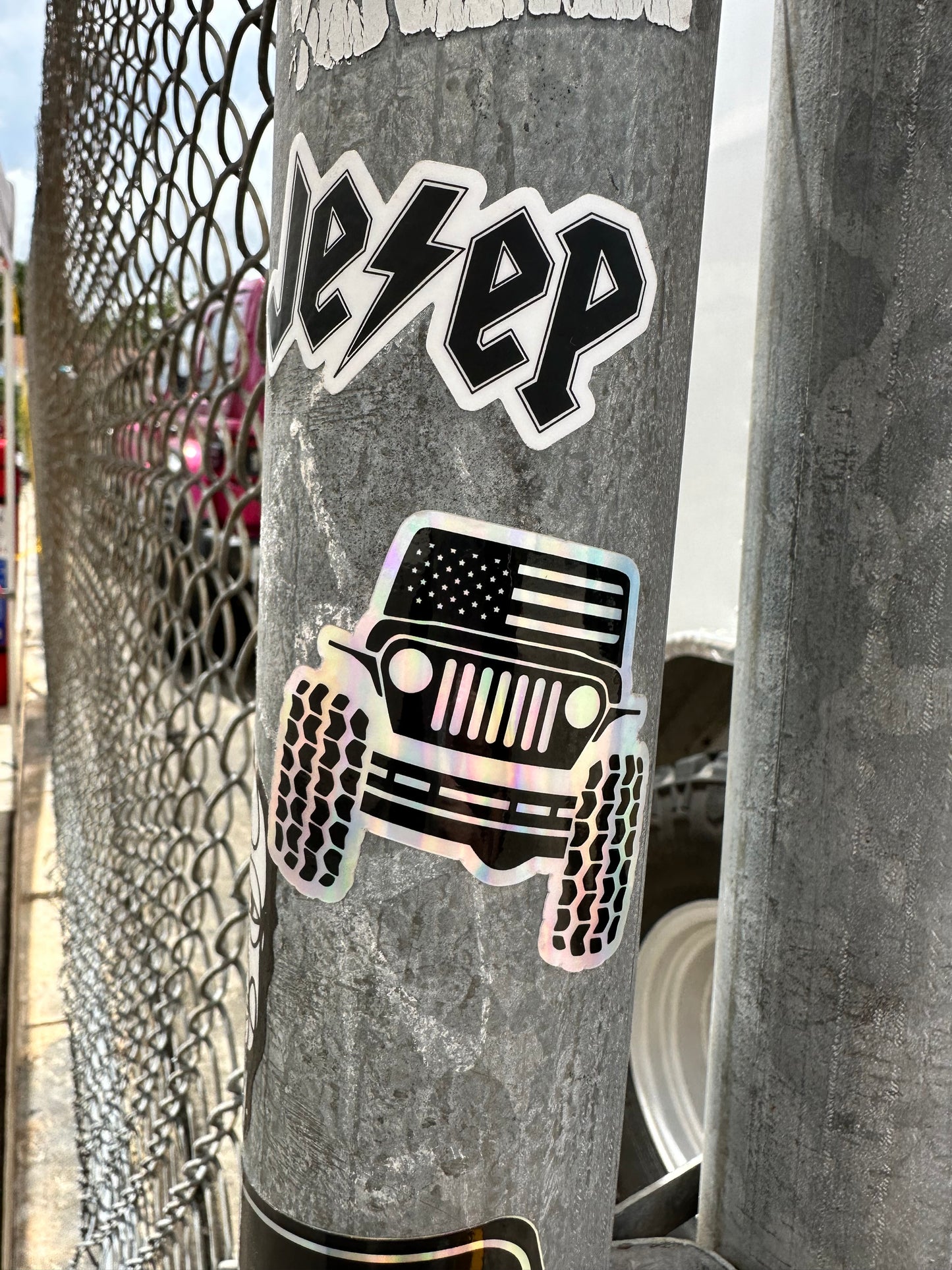 American Flag - Jeep Holographic Sticker