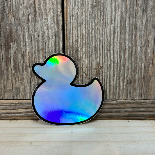 Duck Holographic Sticker