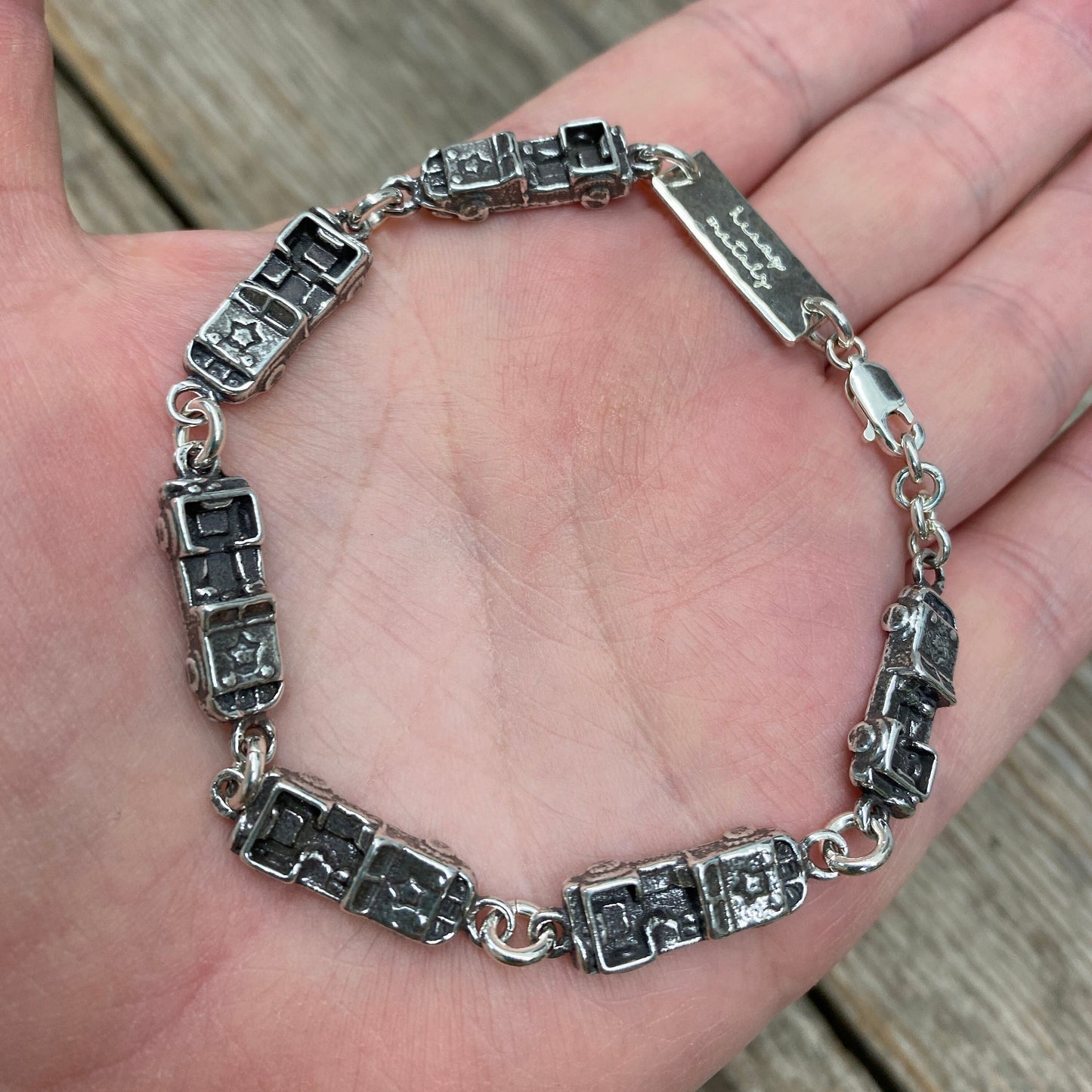 4x4 Convoy Bracelet - Sterling Silver - Offroad Handmade Bracelet - Made in USA