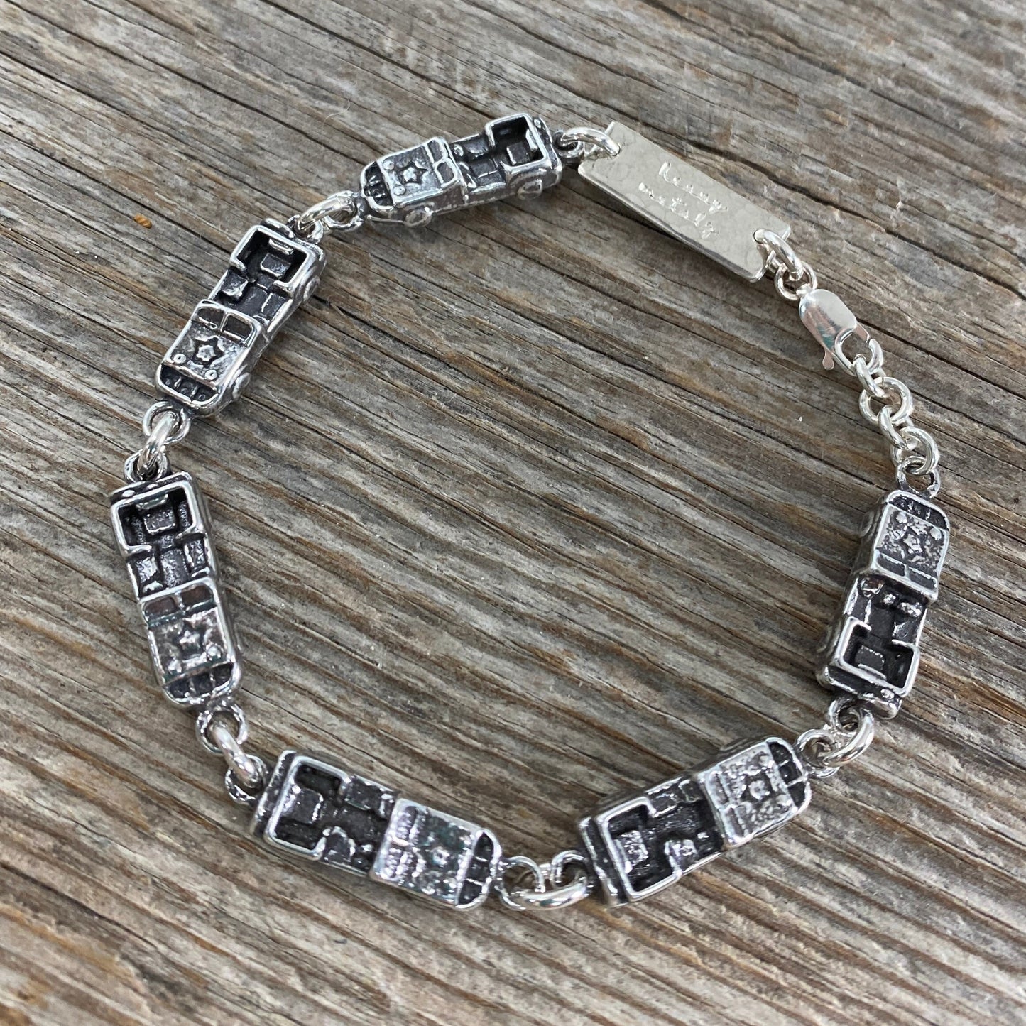 4x4 Convoy Bracelet - Sterling Silver - Offroad Handmade Bracelet - Made in USA