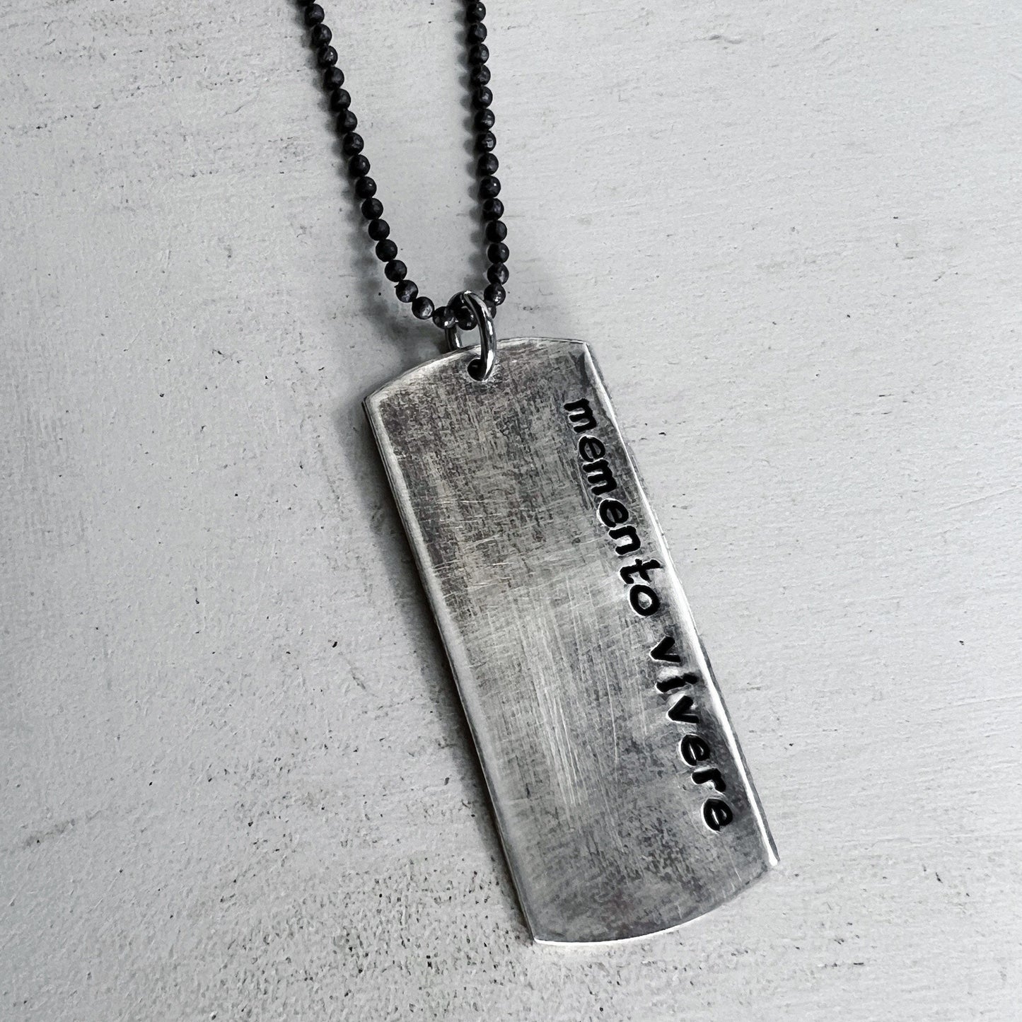 Dog Tag Necklace - Handmade Sterling Silver Dog Tags Necklace - Custom and Personalized Just for You - Narrow Dog Tags