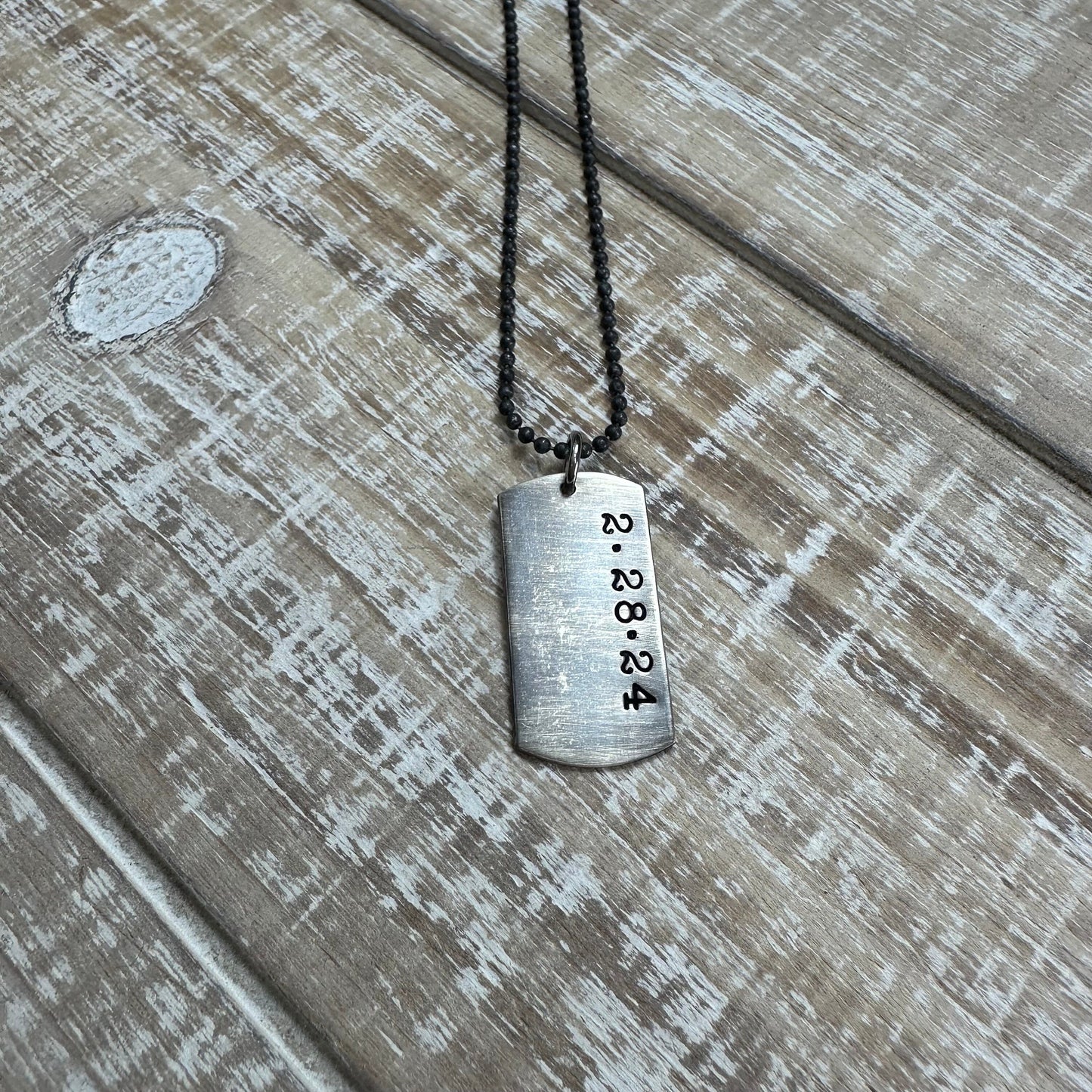 Dog Tag Necklace - Extra Small - Rustic Dog Tags