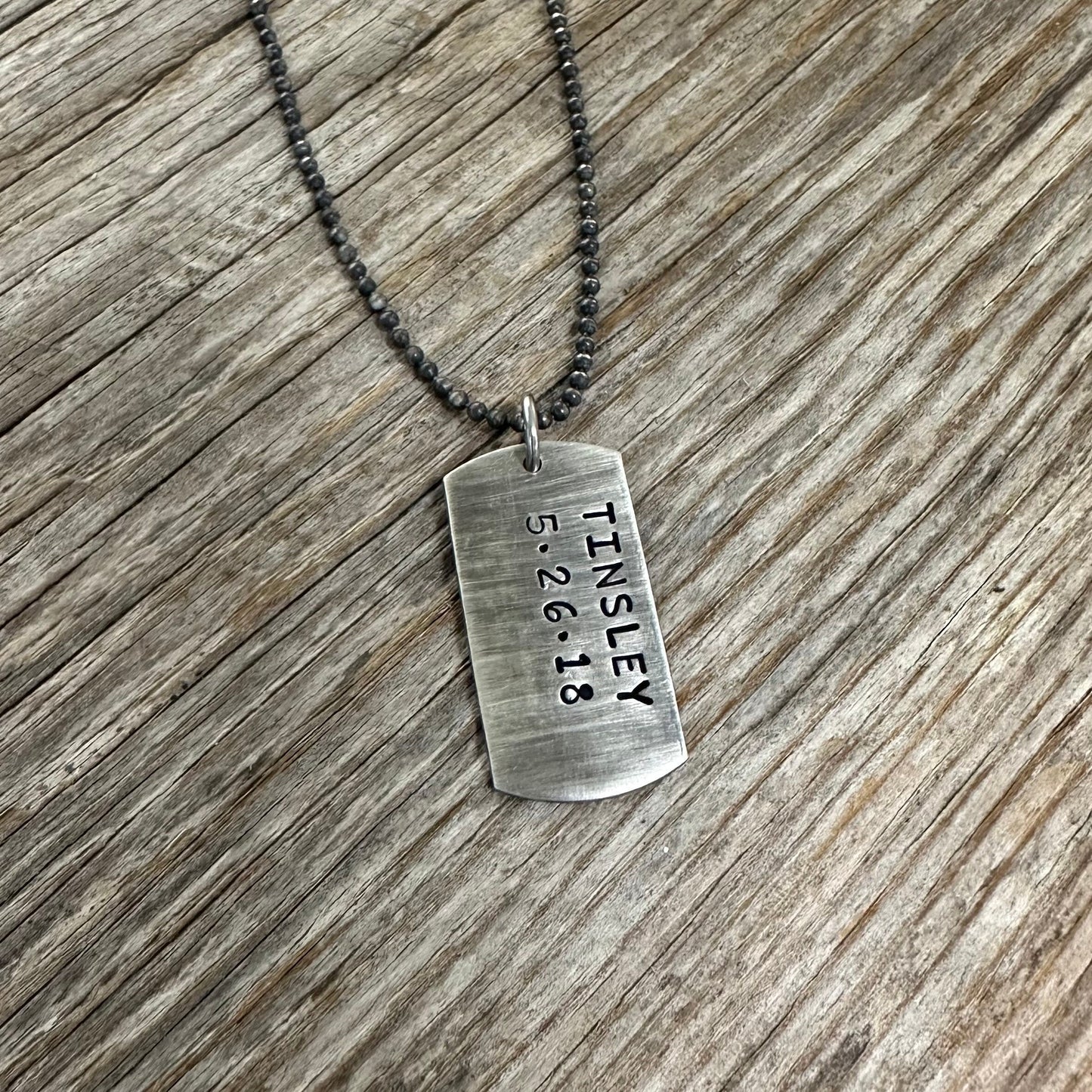 Dog Tag Necklace - Extra Small - Rustic Dog Tags