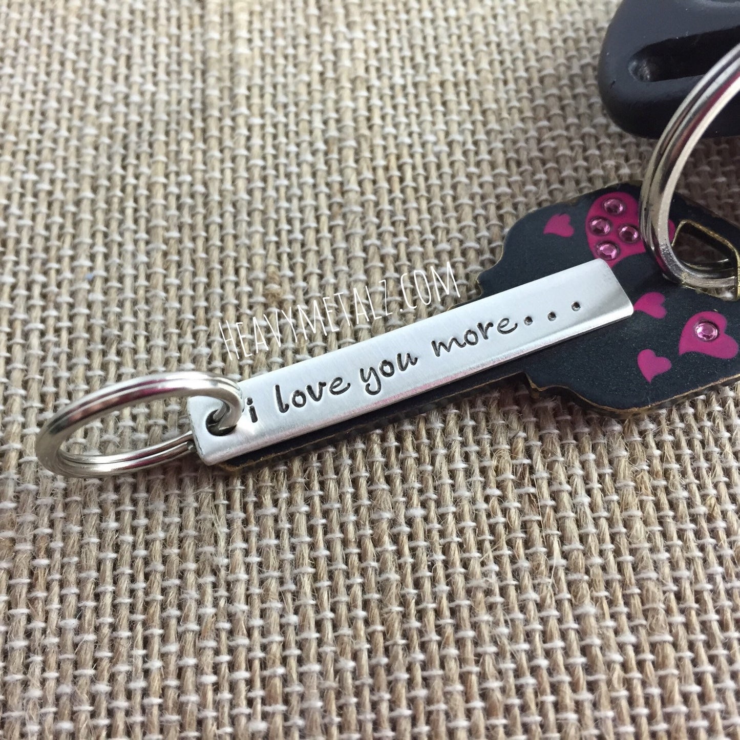 I Love You More Keychain - Sterling Silver Keepsake Charm